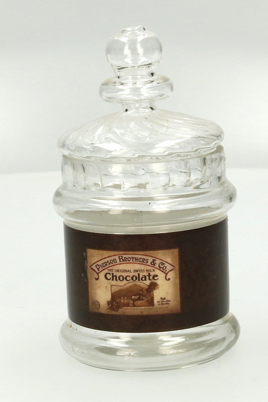 Glas "Chocolate" Deckel 12x6x6cm,