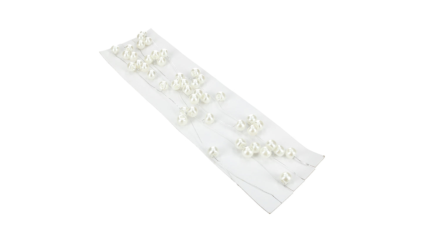 Perlenkette Creme 200cm