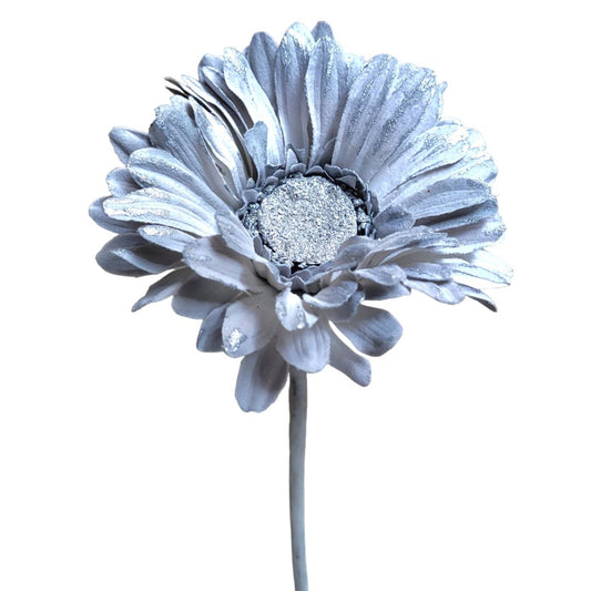Strahlen-Gerbera Grau/Silber