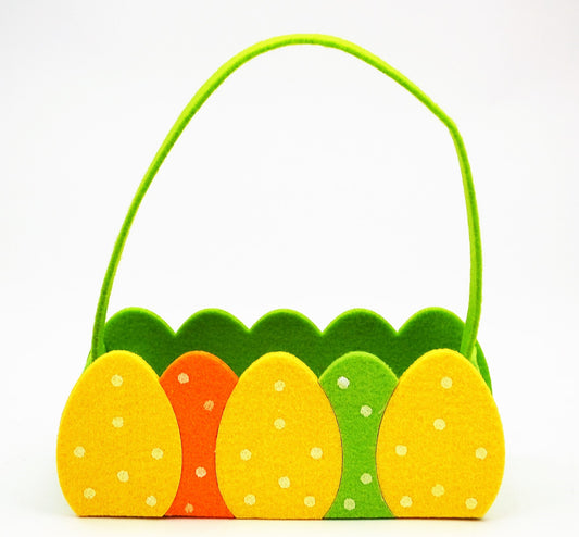 Filztasche Ei grün,gelb,orange 22x20x9