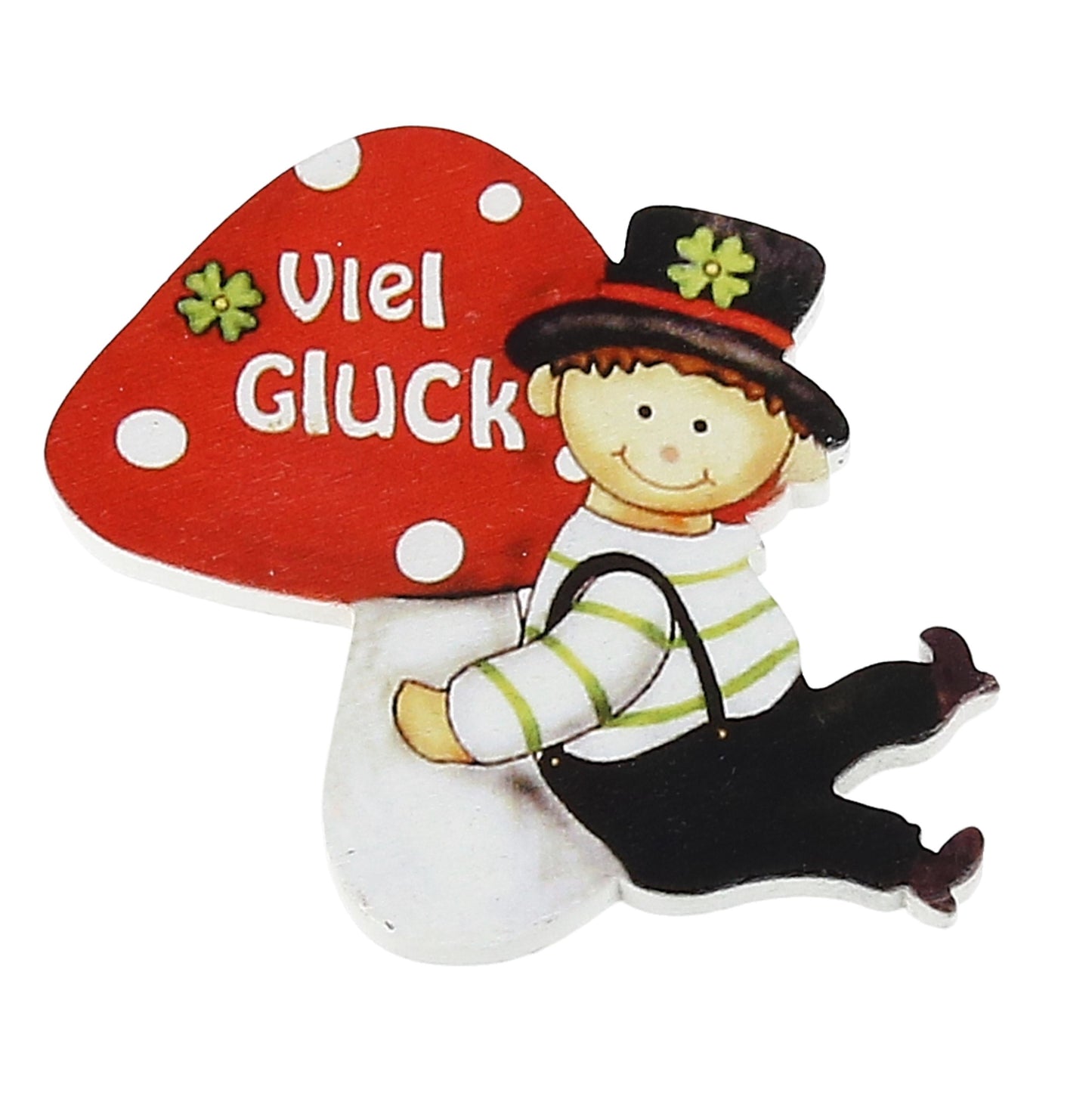 Figur Schornsteinfeger Viel Glück Holz 9 cm