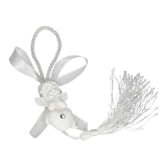 Engel mit Herz,Gips 17 cm