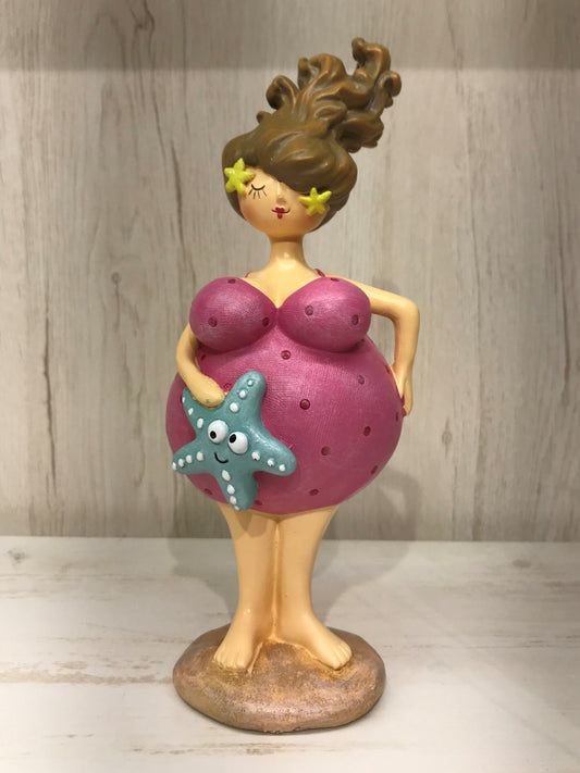 Badedame Seestern (20,5x12x9,5 cm)