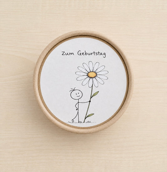 Seife in GV mit Spruch "Zum Geburtstag"