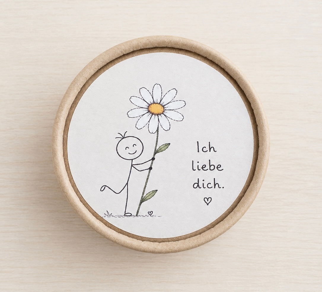 Seife in GV mit Spruch "Ich liebe dich!"