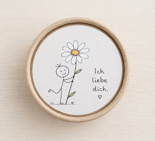 Seife in GV mit Spruch "Ich liebe dich!"