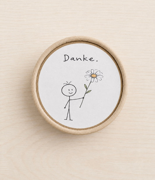 Seife in GV mit Spruch "Danke."