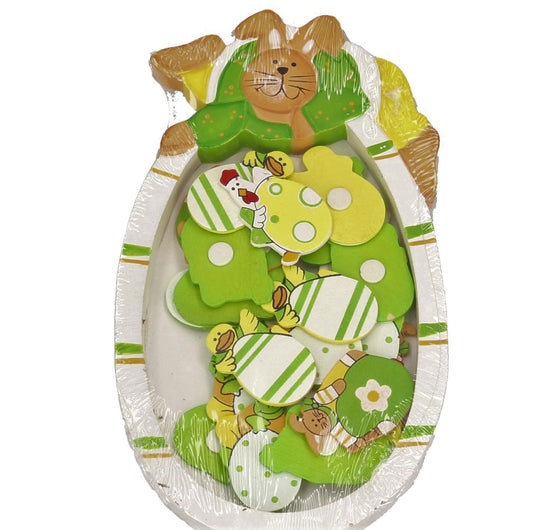 Streuteile Ostern 4cm, 4 Mod., bunt x24