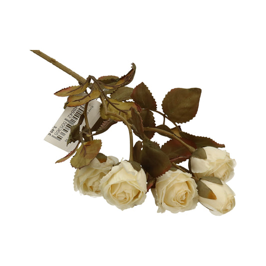 Rose antik weiß 5 Bl. 44 cm
