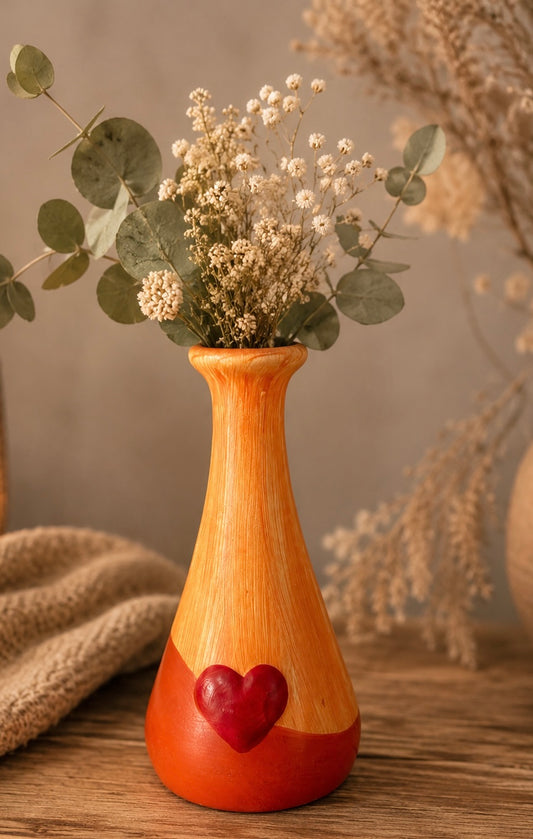 Vase 8x16 cm orange VE6
