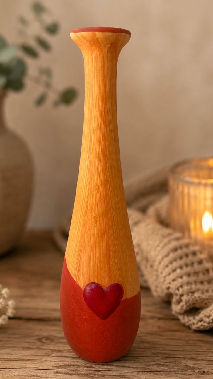 Vase 6x24 cm orange VE6