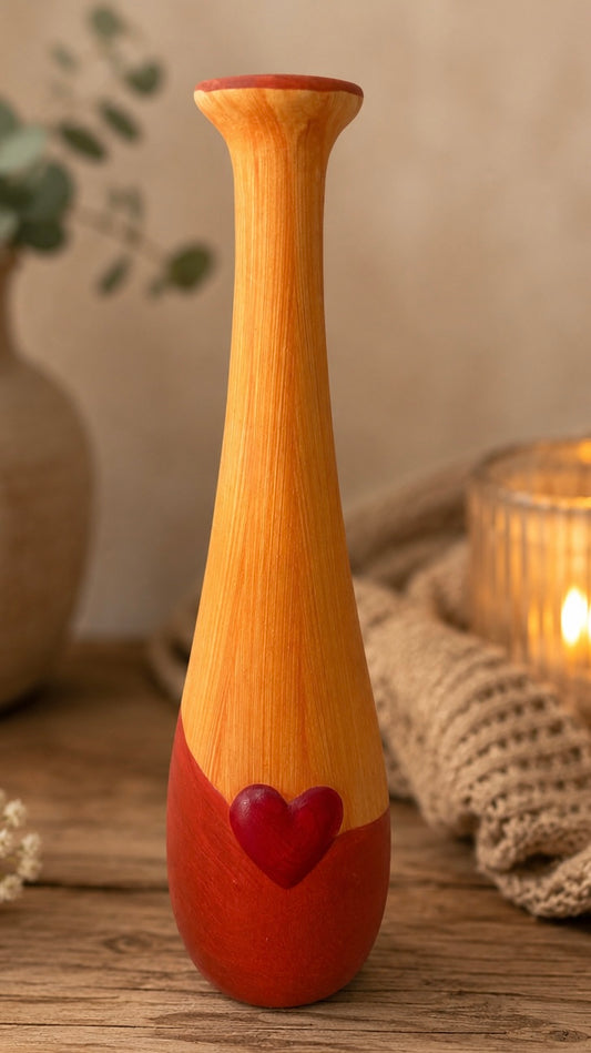 Vase 6x24 cm orange VE6