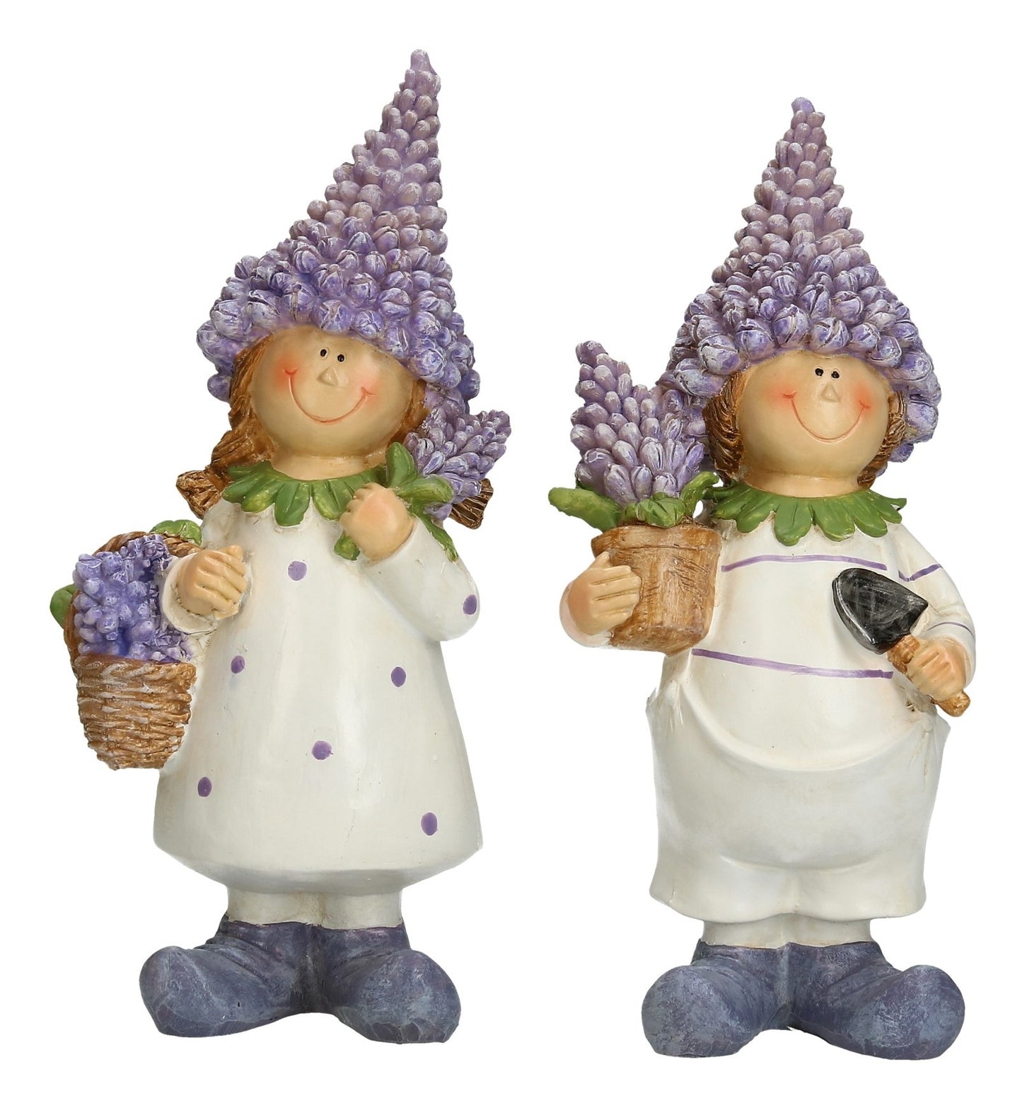 Figur stehende Lavendelkinder 2 Modelle 3 Größen
