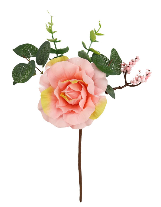 Strauß Rose hellrosa 22 cm