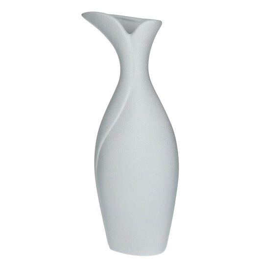 Vase matt weiß 29x12cm Keramik