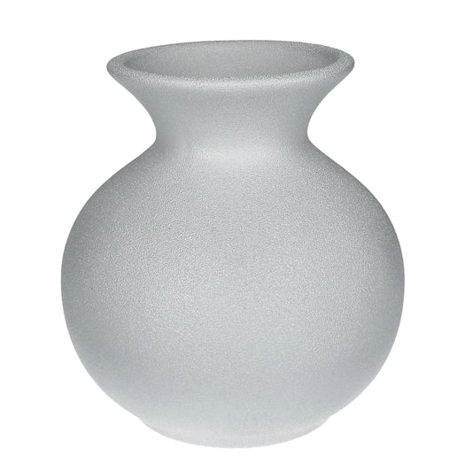Vase matt weiß 15x13 cm Keramik