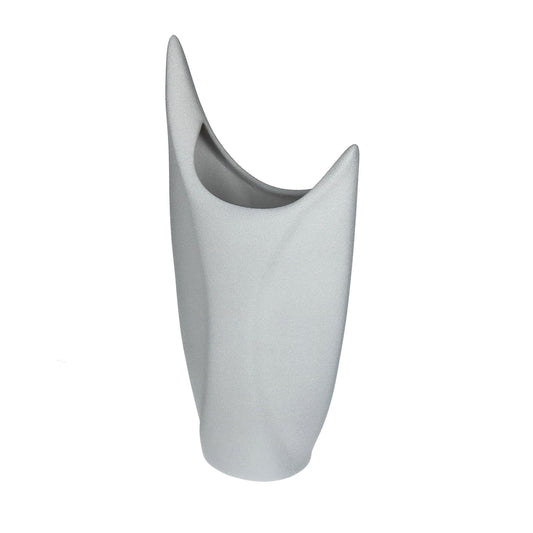 Vase matt weiß 26x12cm Keramik