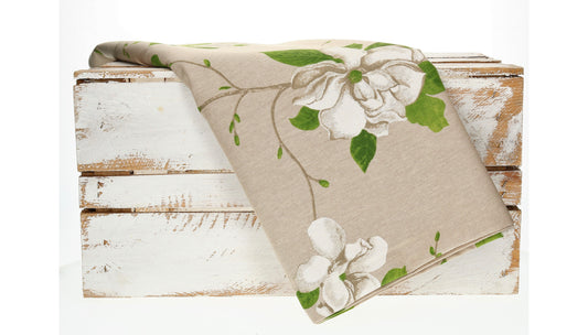 Tischläufer Magnolie 45x150cm BW (Made in Italy)