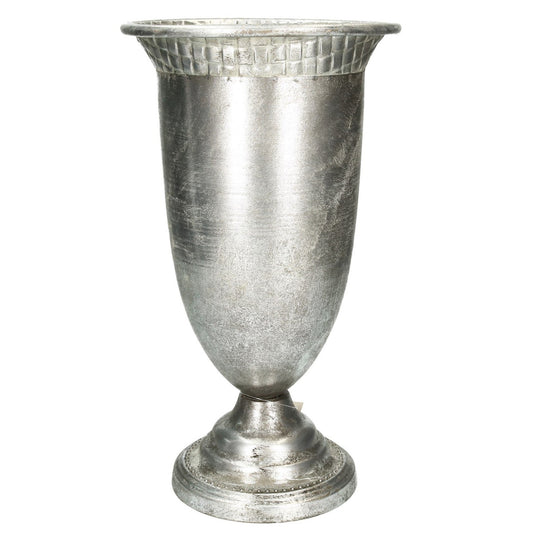 Metall Pokal schmal/hoch silber