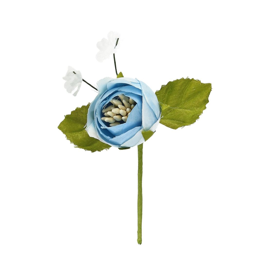 Aufleger Blume Ranunkel blau