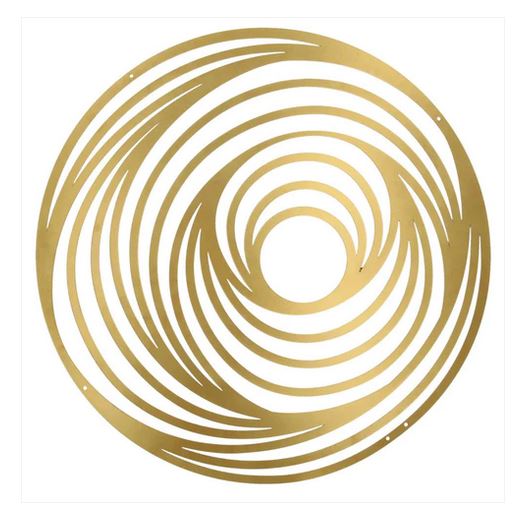 Bild "Spirale" Metall mattgold