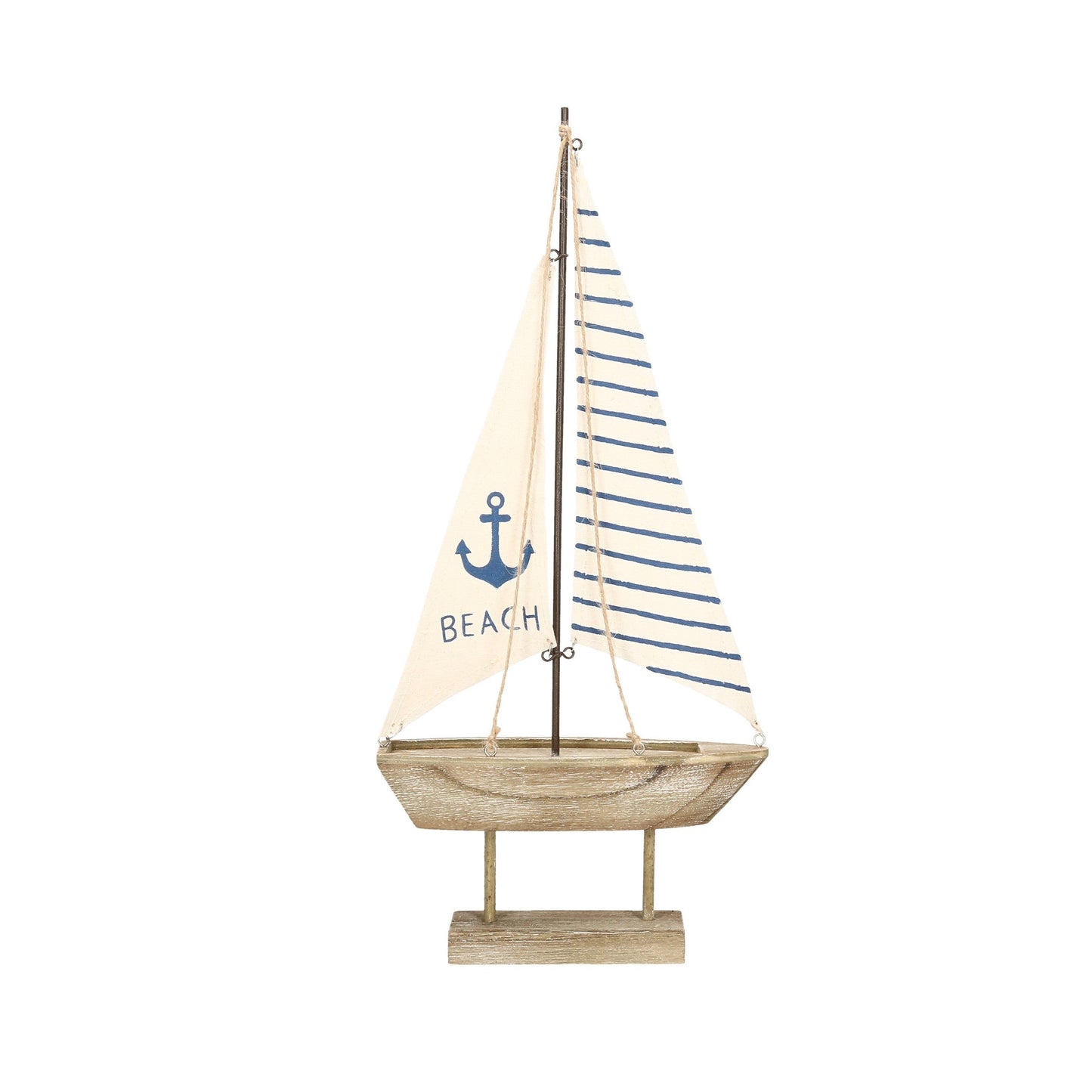 Holz Segelboot 44 cm