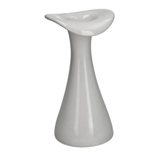 Vase glanz weiß 20x9,5 cm Keramik