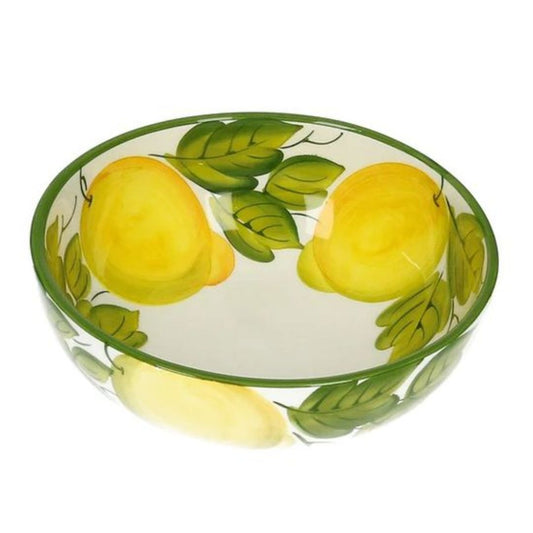 handgemalt Schale Zitrone 15 cm